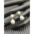 David Yurman Silver 8mm and 10mm Double Pearl Drop Earrings