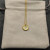 David Yurman Silver Diamond Letter B Round Pendant Necklace, Length 42cm + 3cm + 3cm