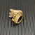 David Yurman Gold 2.8mm Petite Cable Red Pav&Atilde;&copy; Diamond Ring