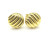 David Yurman Gold Tone 14mm Cable Spiral Stud Earrings