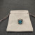 David Yurman 14mm Square Blue Diamond Ring