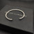 David Yurman 4mm Silver Round End Bracelet