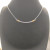 David Yurman Gold and Silver Bezel Smile Necklace, 2mm Chain, 45+5cm Adjustable Length