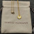 David Yurman Silver Diamond Letter Z Round Pendant Necklace, Length 42cm + 3cm + 3cm