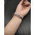 David Yurman 8mm Silver Pav&Atilde;&copy; Blue Diamond Renaissance Band Bracelet