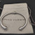 David Yurman 4mm Gold and Silver Single Bead Cuff Bracelet