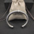 David Yurman 7mm Sterling Silver Cable Cuff Bracelet with Bead End Caps White Diamonds