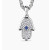 David Yurman White Gold-Tone Minions Blue Diamond Necklace