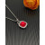 David Yurman 14mm Square Red Diamond Necklace
