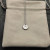 David Yurman Gold Diamond Initial N Disc Pendant Necklace