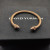 David Yurman 5mm Brown Colorful Enamel Cuff Bracelet, Fits Wrist Size 16cm - 20cm