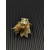 David Yurman Gold 8mm Four-Prong Green Diamond Ring