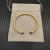 David Yurman 4mm Gold Deep Blue Sapphire Diamond Bangle Bracelet