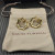 David Yurman Gold 27&Atilde;8.5mm Serrated Stacked Earrings
