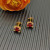David Yurman 8mm Gold Four-Prong Red Diamond Stud Earrings