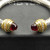 David Yurman 7mm Gold Red Diamond Head Gemstone Bracelet, Fits Wrist Sizes 16&acirc;20cm