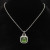 David Yurman 14mm Cushion-Cut Center Stone Necklace with Green Pav&Atilde;&copy;