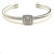 David Yurman 4mm Square Pav&Atilde;&copy; Cable Bracelet with White Diamonds