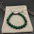 David Yurman 8mm Stretch Green Agate Bracelet