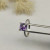 David Yurman 8mm Four-Prong Purple Diamond Ring