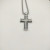 David Yurman Double Twist Cross Pendant Necklace with Black Diamonds, 3mm Chain, Length 50+5cm / 60+5cm