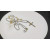 David Yurman Gold and Silver Cross Pendant Necklace with Cable Details