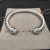 David Yurman 7mm Sterling Silver Half-Pav&Atilde;&copy; Cable Cuff Bracelet