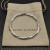 David Yurman 4.4mm Sterling Silver Small Infinity Interwoven Bangle Bracelet