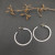 David Yurman Silver Large Cable Hoop Earrings