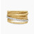 David Yurman Gold Pav&Atilde;&copy; Twisted Cable Ring