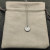 David Yurman Silver Diamond Letter G Round Pendant Necklace, Length 42cm + 3cm + 3cm