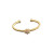David Yurman 3mm Gold Sunburst Cable Cuff Bracelet