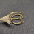 David Yurman Gold Tone Cable Single Row Diamond Hoop Earrings