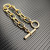 David Yurman Gold Cable Bracelet with Diamond-Set Rotating Clasp