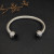 David Yurman 7mm Black Diamond-Set Cable Cuff Bracelet
