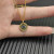 David Yurman Gold 11mm Evil Eye Pendant Necklace