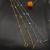 David Yurman Gold Clover Sweater Necklace 90cm Long Chain