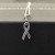 David Yurman Cable Twist Ribbon Pink Diamond Pendant Necklace, Pendant Size 24.4 x 6.7mm, 1.5mm Chain, Length 45cm + 5cm