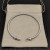 David Yurman Sterling Silver 3mm Pav&Atilde;&copy; Hook-End Bangle Bracelet