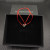 David Yurman Red Double Ring Sterling Silver Nylon Cord Bracelet