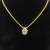 David Yurman Gold Cable Necklace with Half-Pav&Atilde;&copy; Diamonds