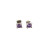 David Yurman 8mm Four-Prong Purple Diamond Stud Earrings