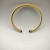David Yurman 4mm Gold Deep Blue Sapphire Diamond Bangle Bracelet