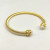 David Yurman Gold 4mm Faceted Pearl Bangle Bracelet