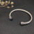 David Yurman 5mm Cable Classics Rotating Purple Diamond Cuff Bracelet