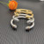 David Yurman 7mm Half Pav&Atilde;&copy; Diamond Gold Cuff Bracelet