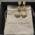 David Yurman Gold Triple Sunflower Earrings, 51mm Length