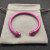 David Yurman 5mm Rose Red Colorful Enamel Cuff Bracelet, Fits Wrist Size 16cm - 20cm