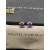 David Yurman 8mm Four-Prong Purple Diamond Stud Earrings