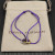 David Yurman Purple Double Ring Nylon Cord Bracelet